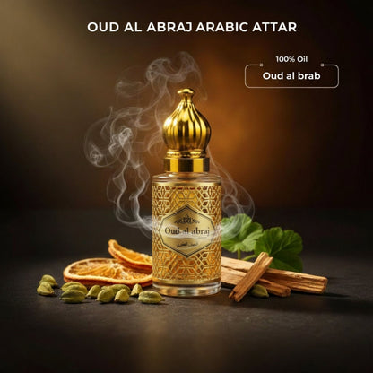 🌹 Rose Oud Attar Luxury Fragrance Set 15ml (Buy 1 Get 1 Free) 😍 Alcohol-Free Long Lasting Perfume Gift Box | Oud Al Abraj India