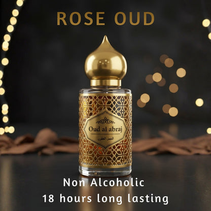 🌹 Rose Oud Attar Luxury Fragrance Set 15ml (Buy 1 Get 1 Free) 😍 Alcohol-Free Long Lasting Perfume Gift Box | Oud Al Abraj India