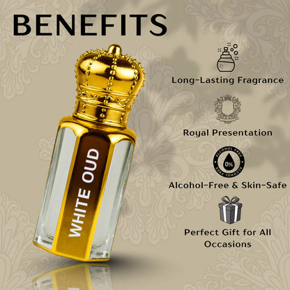 Original White Oud Attar - 15ML + 15 ML (PACK OF 2)