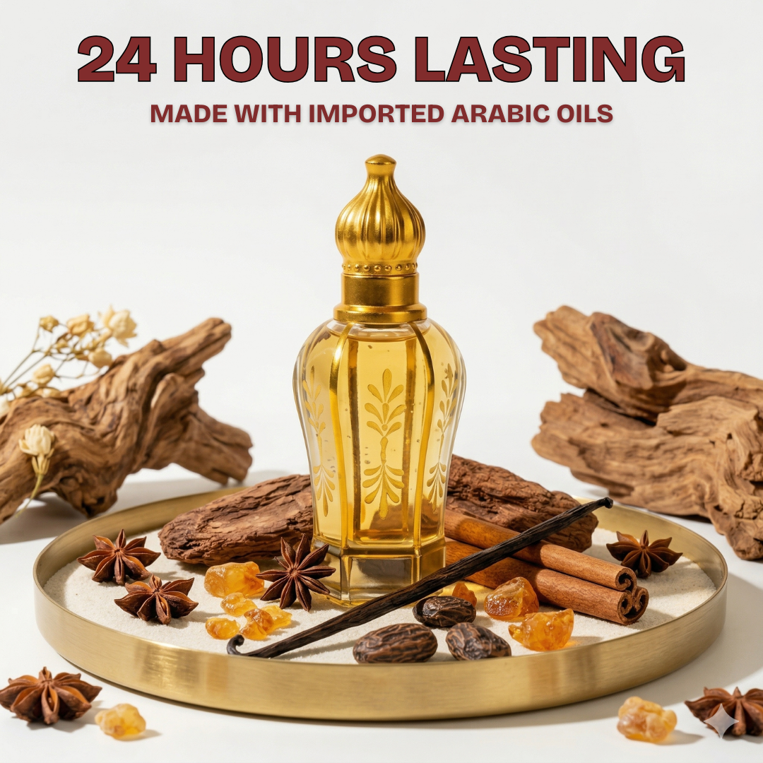 The Original Amber Dusk Attar | 15ML + 15 ML | Pack Of 2 | Inspired By Hawas Ice