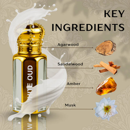 Original White Oud Attar - 15ML + 15 ML (PACK OF 2)