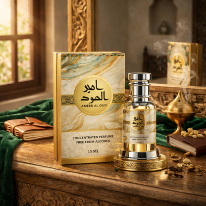 Original Ameer Al Oud Luxury Attar | 15 ML + 15 ML | Total 30 ML | Ramadan Month Sale