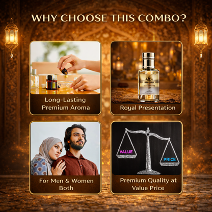 Original Ameer Al Oud Luxury Attar | 15 ML + 15 ML | Total 30 ML | Ramadan Month Sale