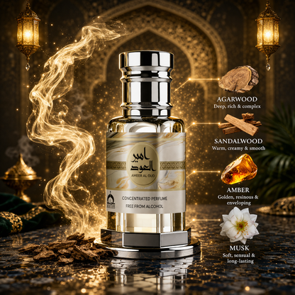 Original Ameer Al Oud Luxury Attar | 15 ML + 15 ML | Total 30 ML | Ramadan Month Sale