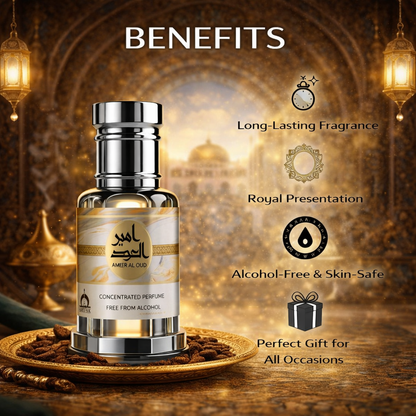 Original Ameer Al Oud Luxury Attar | 15 ML + 15 ML | Total 30 ML | Ramadan Month Sale