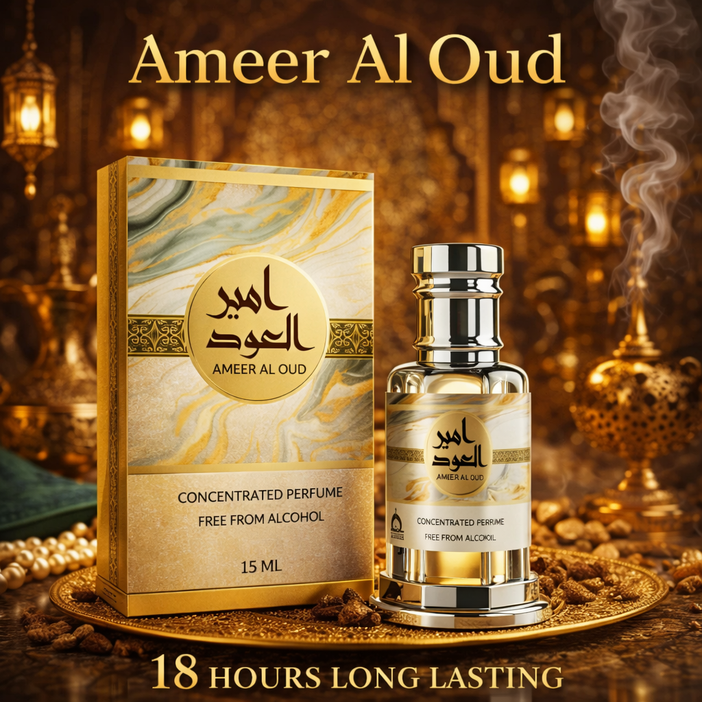 Original Ameer Al Oud Luxury Attar | 15 ML + 15 ML | Total 30 ML | Ramadan Month Sale