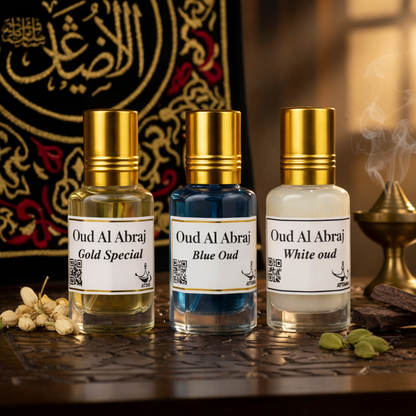 Luxury Attar Combo | Gold Special | Blue Oud | White Oud  [Pack of 3 X 15 ML] | 45 ML