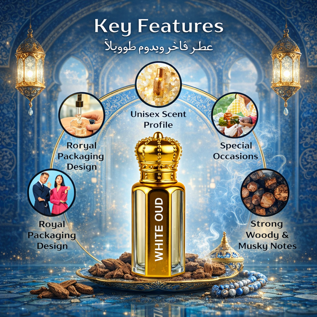 The Original™ White Oud Attar - 15ML + 15 ML (30ML TOTAL) | RAMADAN SALE!