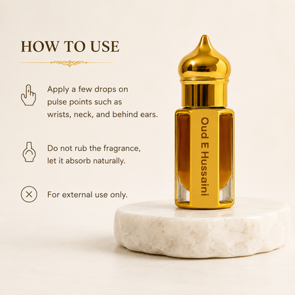 Original Oud-E-Hussaini Attar | 15 ML + 15 ML | Pack of 2 | Eid Special Offer