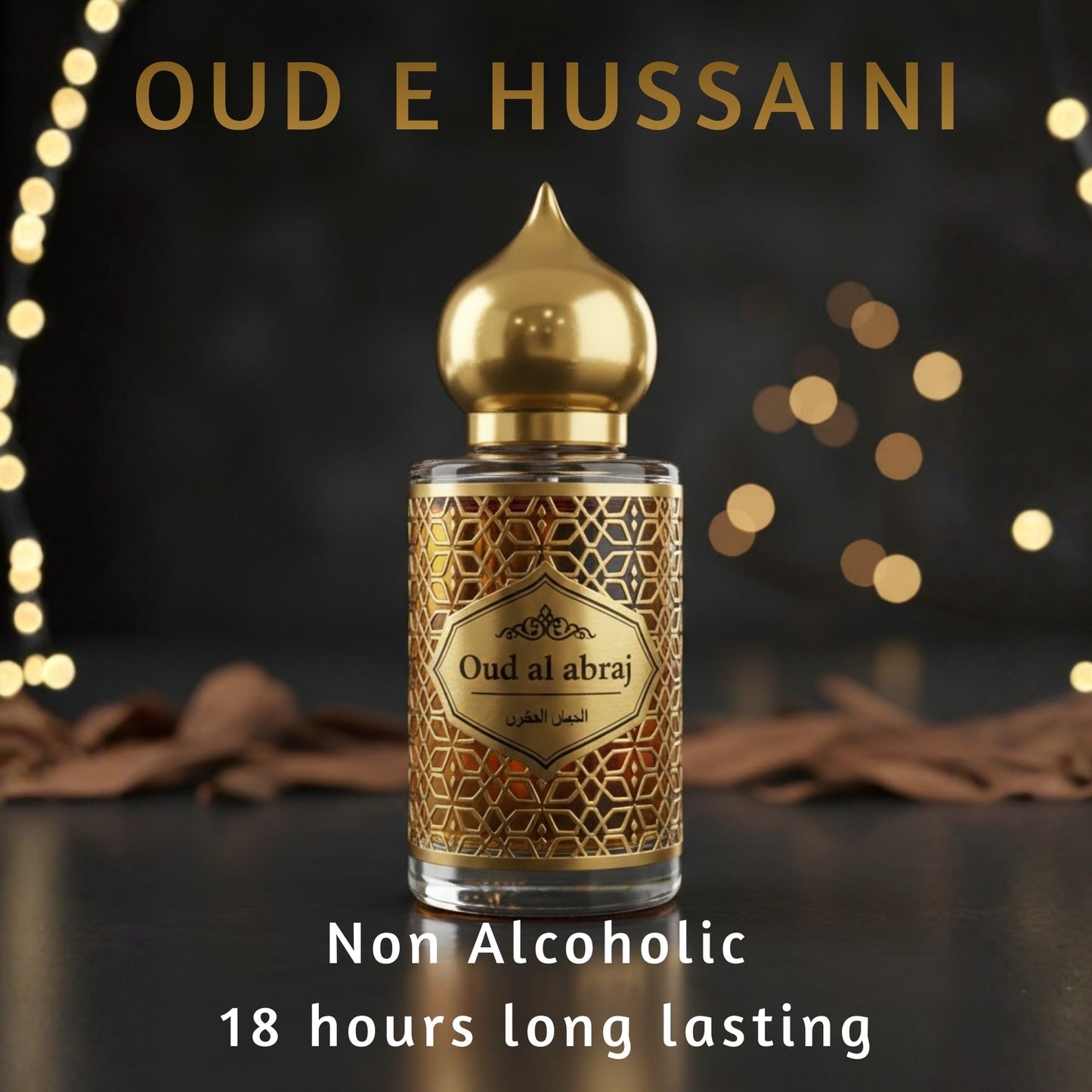 🕌 Oud E Hussaini Attar Luxury Fragrance Set 15ml (Buy 1 Get 1 Free) 😍 Alcohol-Free Long Lasting Perfume Gift Box | Oud Al Abraj India