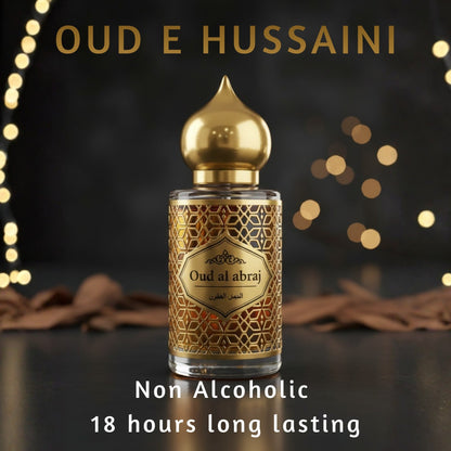 🕌 Oud E Hussaini Attar Luxury Fragrance Set 15ml (Buy 1 Get 1 Free) 😍 Alcohol-Free Long Lasting Perfume Gift Box | Oud Al Abraj India