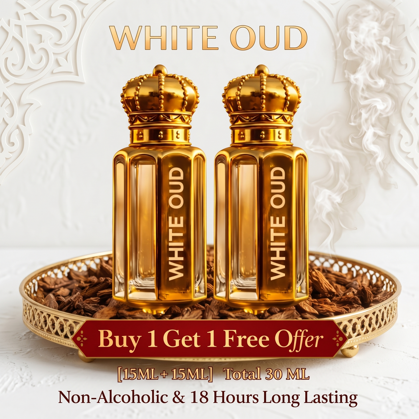 The Original White Oud™ Attar - 15ML + 15 ML (30ML TOTAL) | Eid Al-Adha Sale!