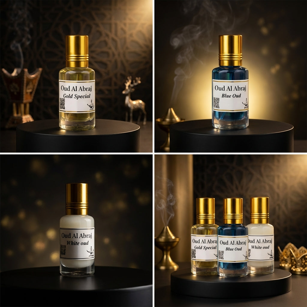 Luxury Attar Combo | Gold Special | Blue Oud | White Oud  [Pack of 3 X 15 ML] | 45 ML