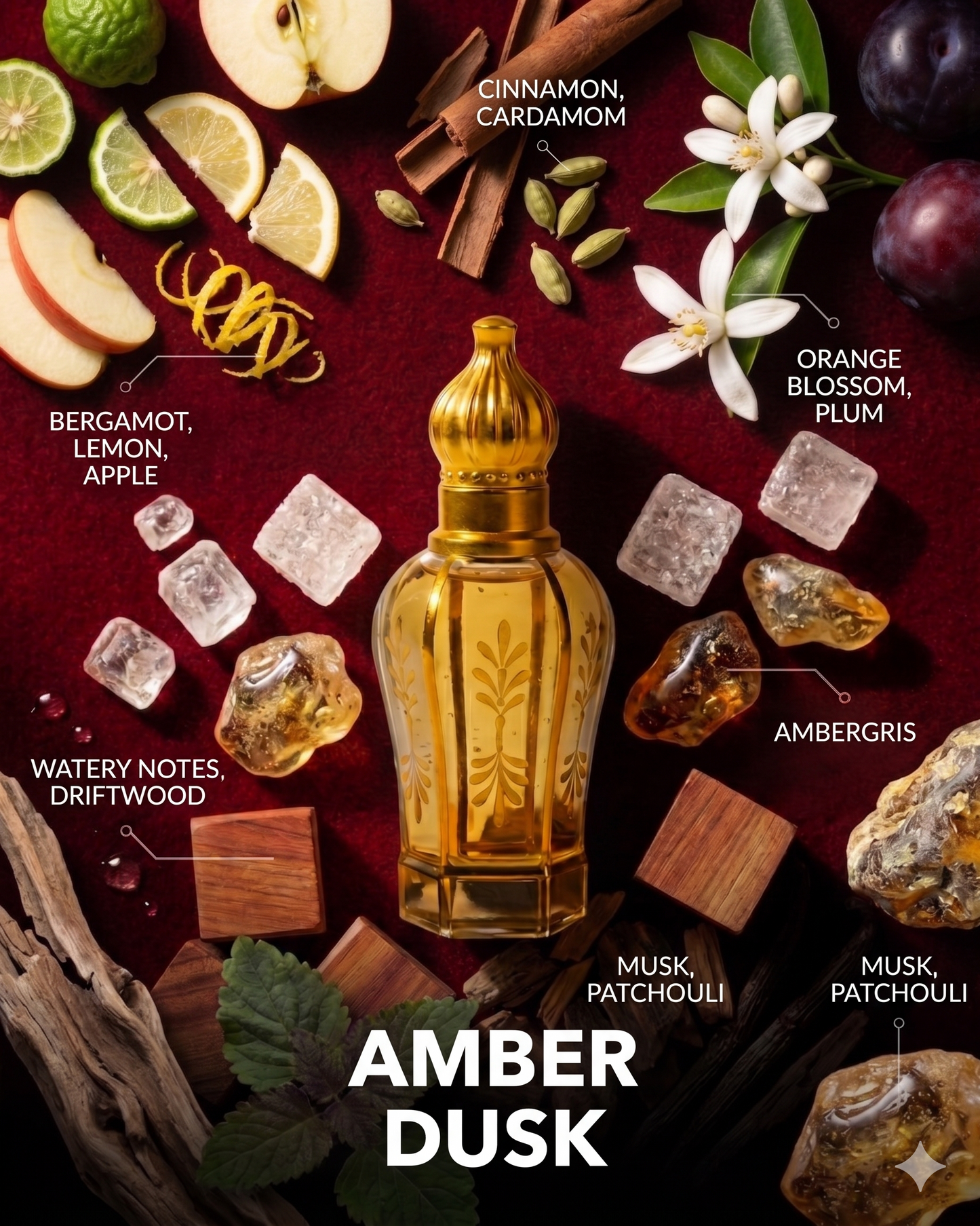 The Original Amber Dusk Attar | 15ML + 15 ML | Pack Of 2 | Inspired By Hawas Ice