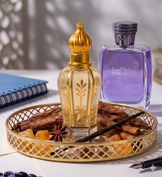 The Original Amber Dusk Attar | 15ML + 15 ML | Pack Of 2 | Inspired By Hawas Ice